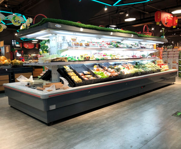 方形環(huán)島風(fēng)幕柜