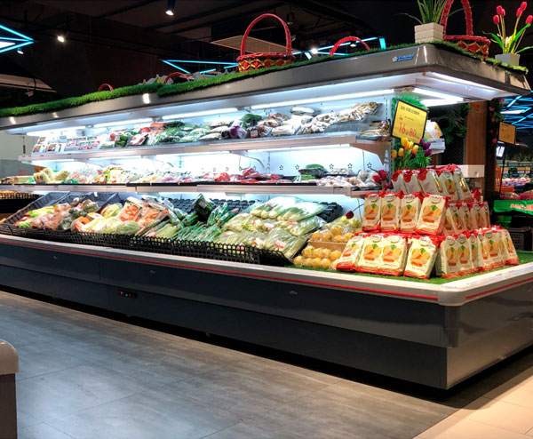 方形環(huán)島風(fēng)幕柜